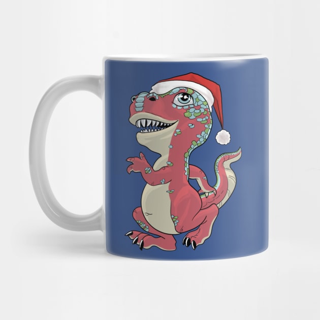 Christmas Lil T-Rex by AyotaIllustration